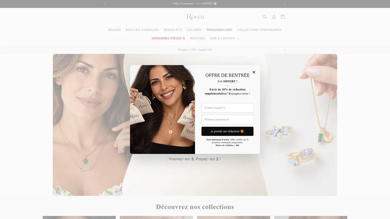 Screenshot de Bijouterie Rovéa