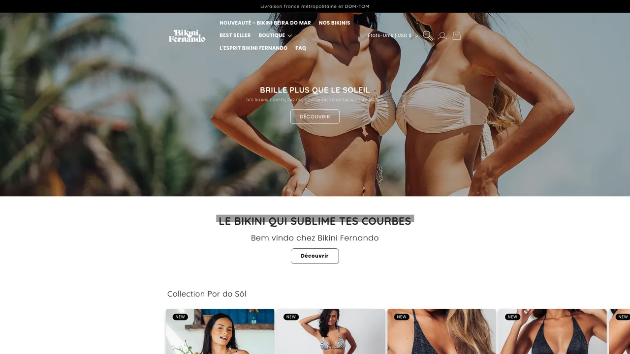 Screenshot de bikini-fernando.fr