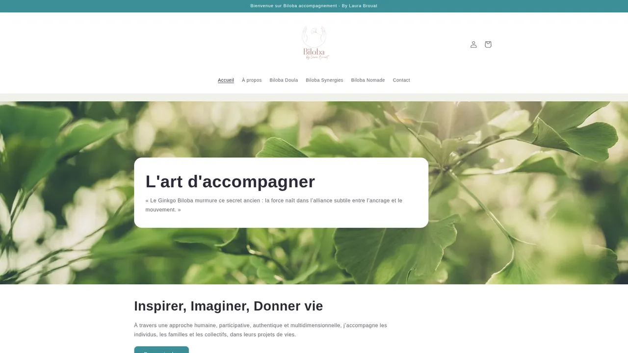 Screenshot de Biloba Accompagnement by Laura Brouat
