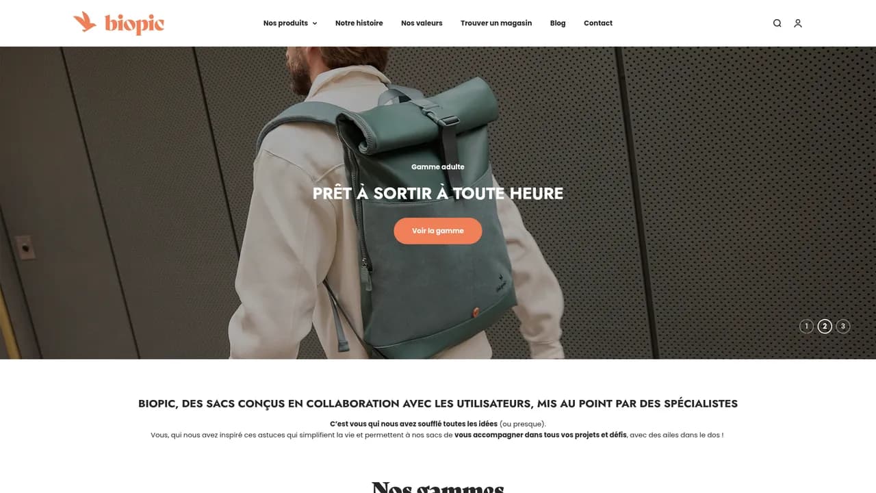Screenshot de Biopic | Porteur d'histoires - Gamme de sacs destinés aux enfants & adultes