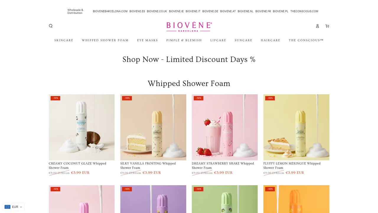 Aperçu du site Biovène Barcelona | The conscious™
