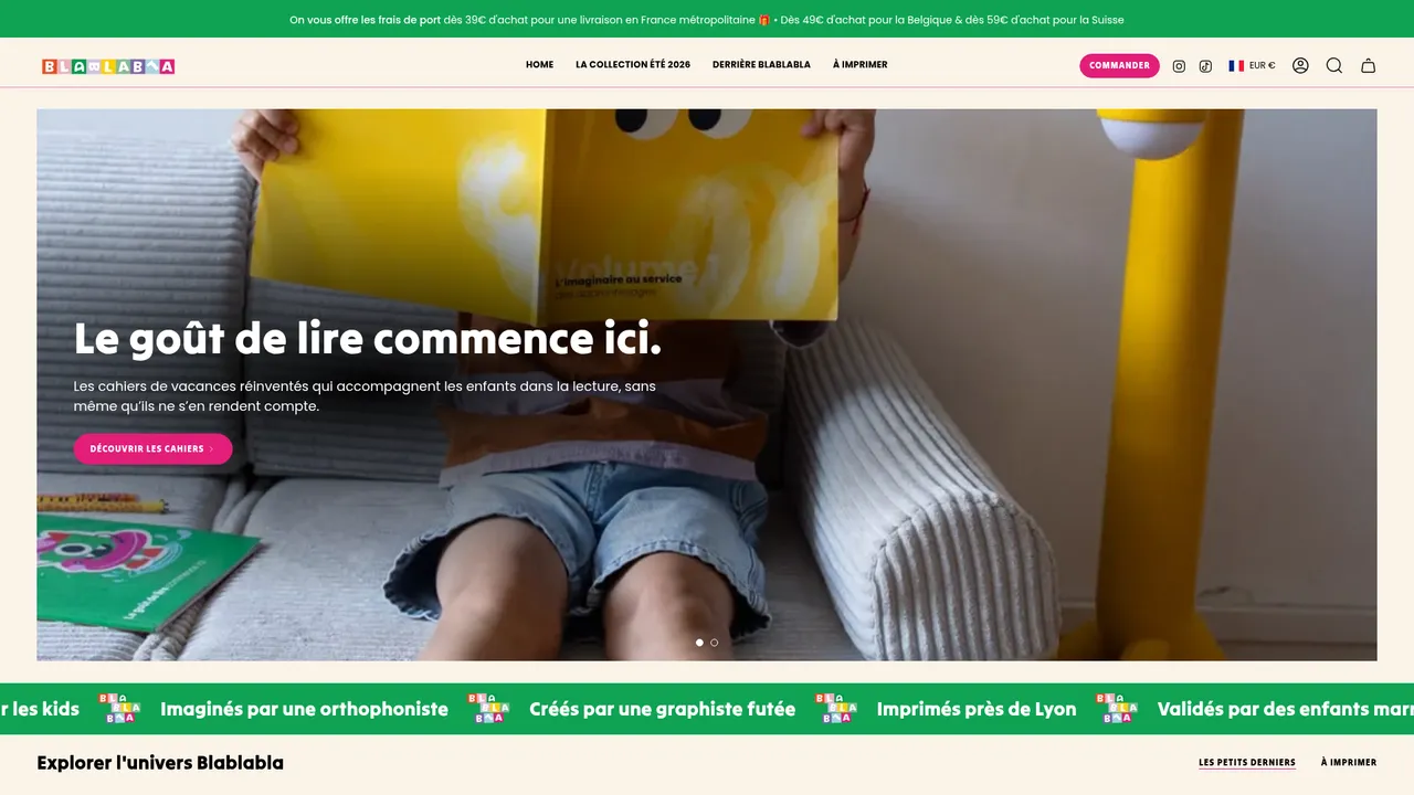 Screenshot de Blablabla éditions