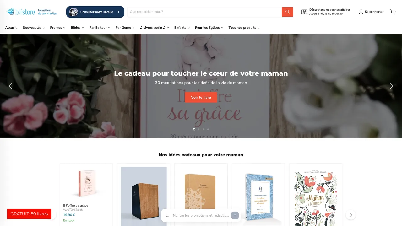 Aperçu du site BLFStore