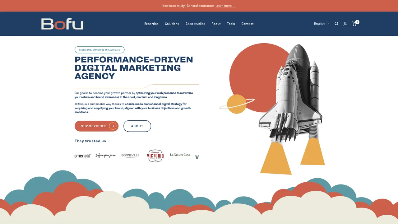 Screenshot de Bofu | Agence de Marketing numérique axée sur la performance