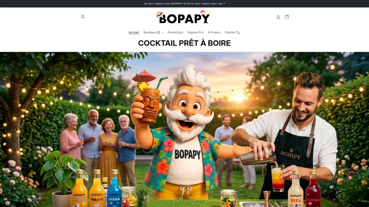 Screenshot de bopapy.com