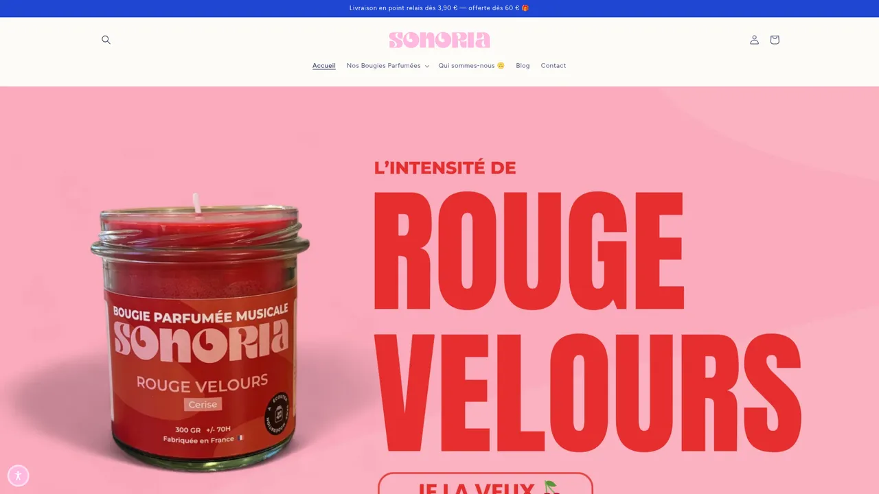 Screenshot de Bougies Sonoria