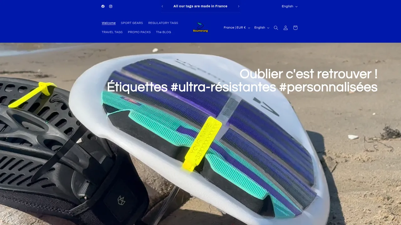 Aperçu du site Boumerang