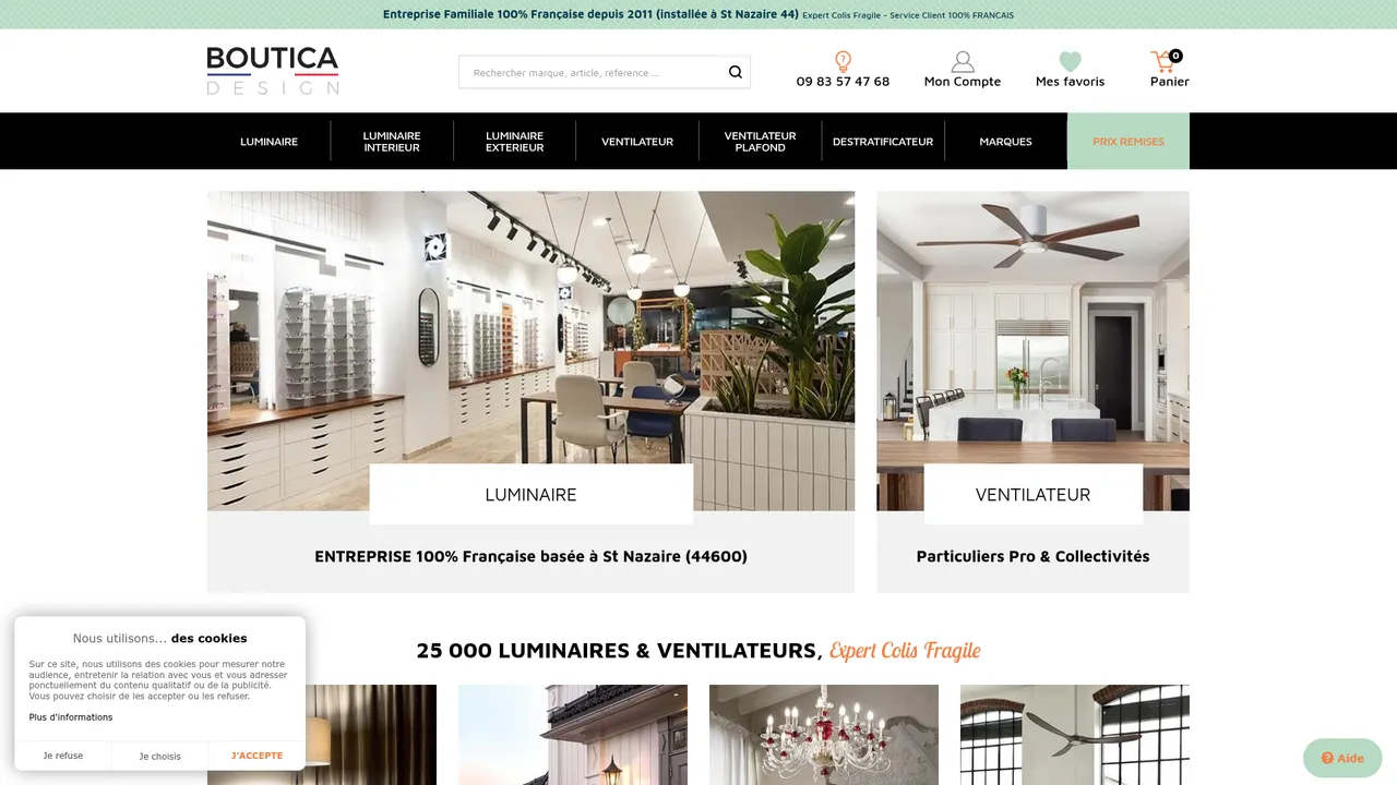 Aperçu du site Boutica Design