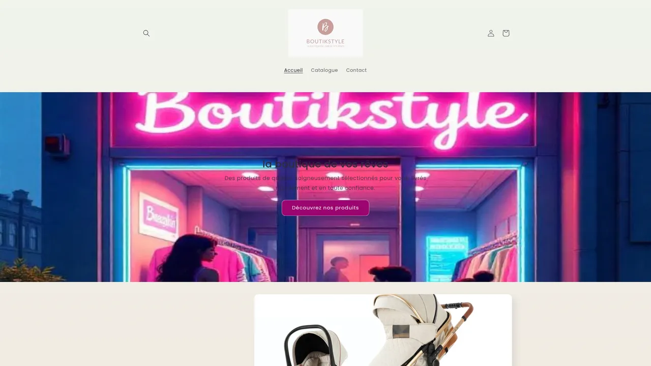 Aperçu du site boutikstyle.fr
