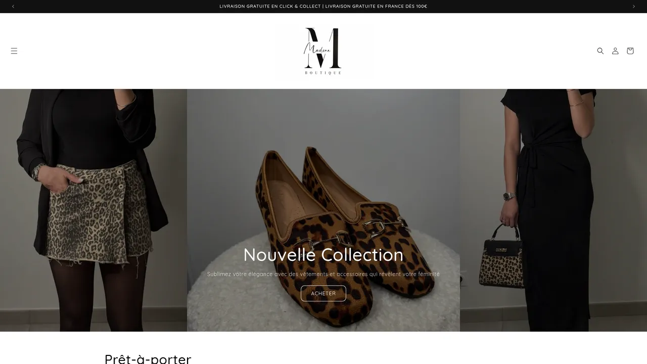 Screenshot de Boutique Madone