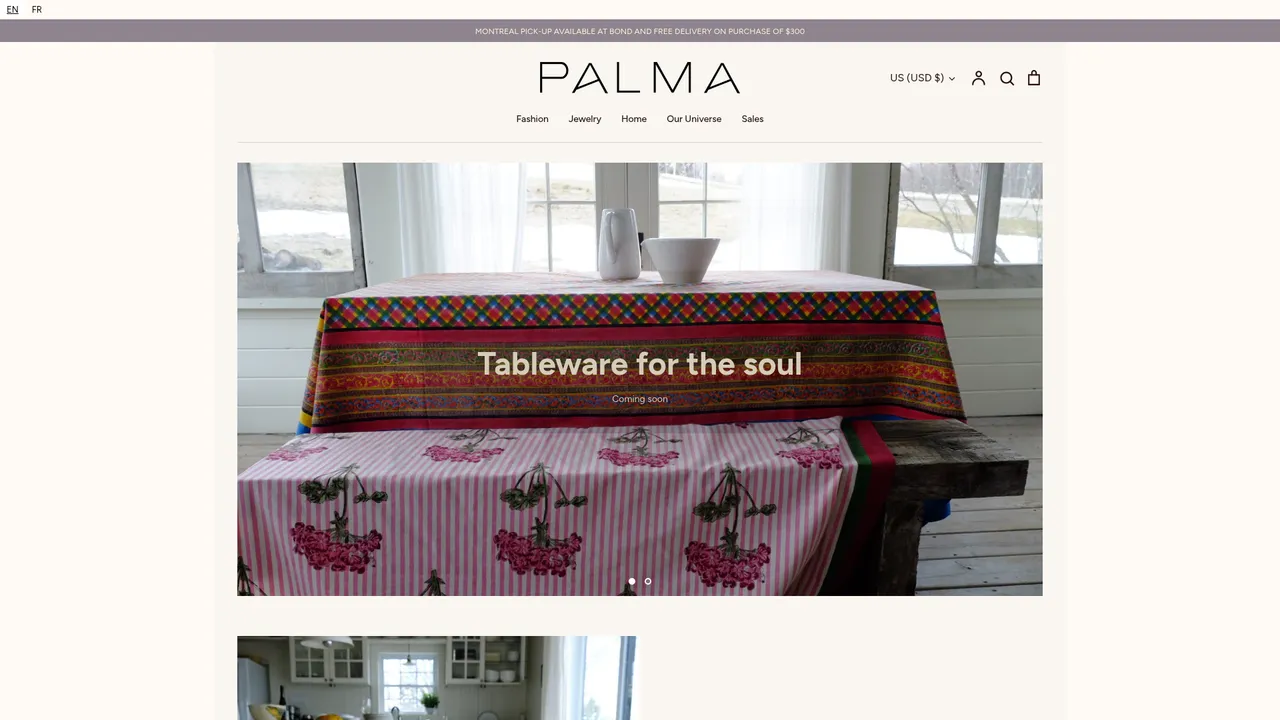 Screenshot de Boutique Palma