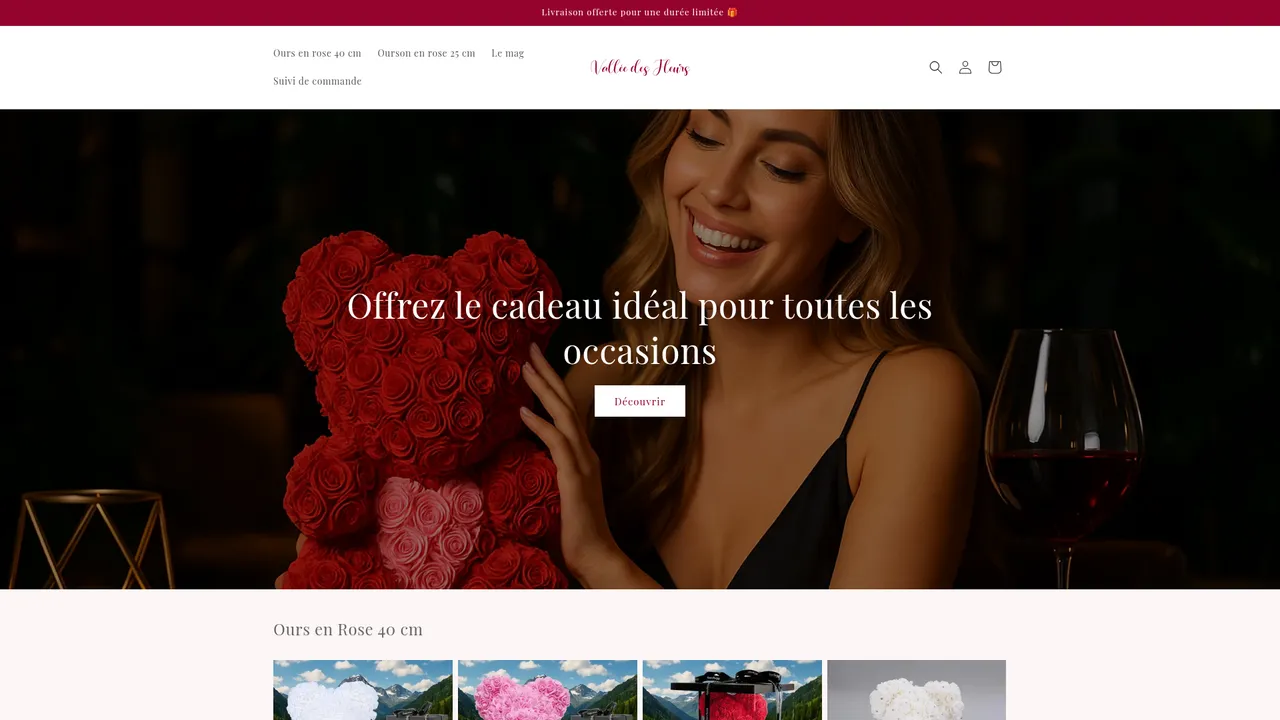 Screenshot de boutique