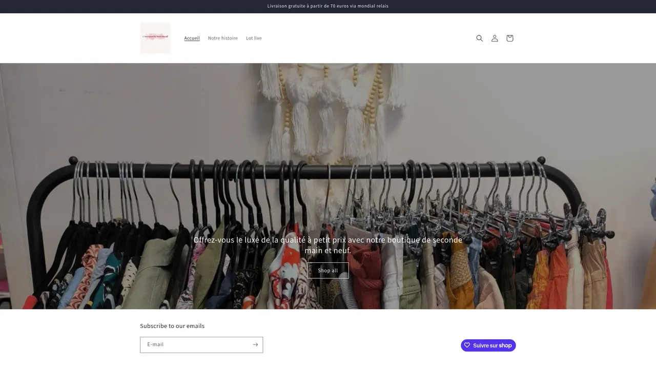 Screenshot de boutiquelintemporelbeziers.com