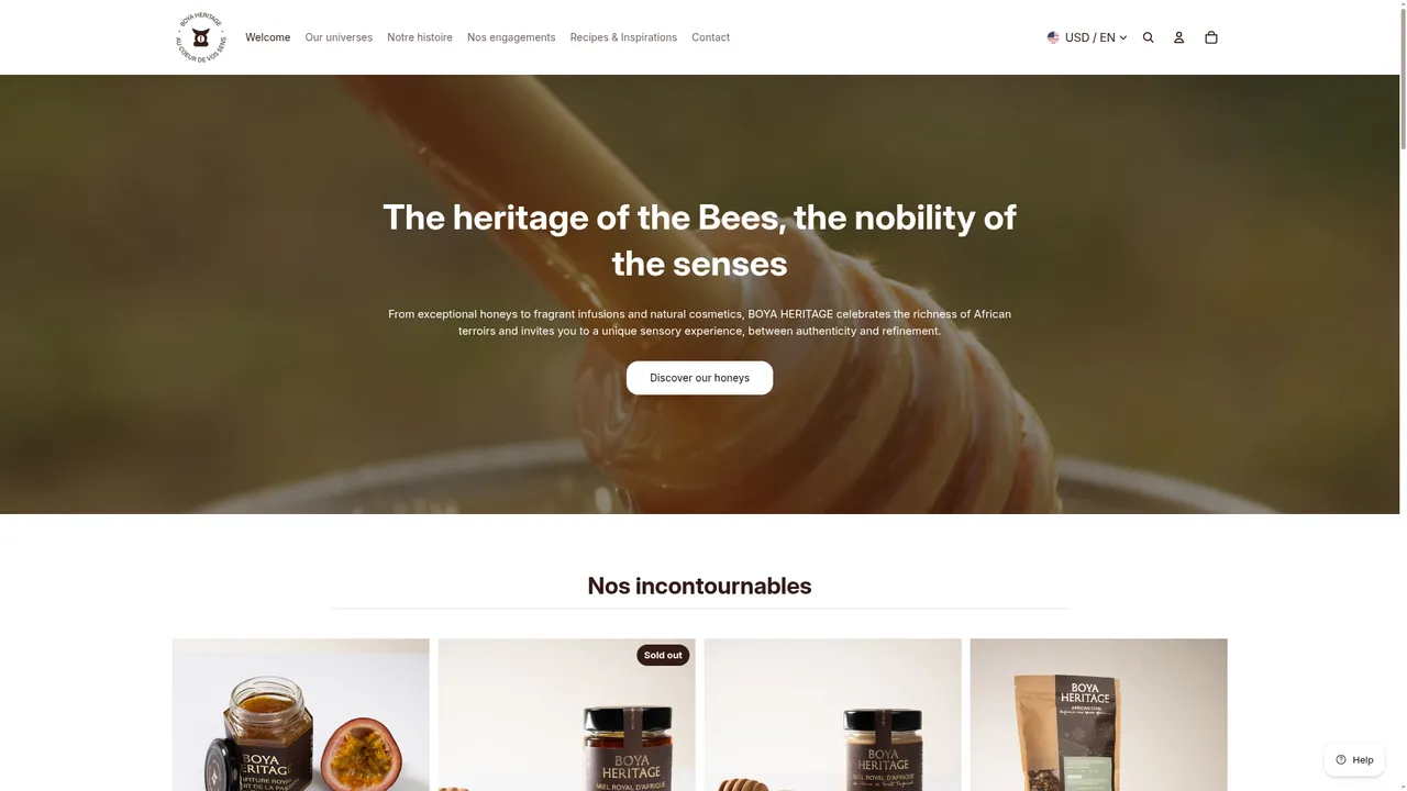 Aperçu du site BOYA - Heritage