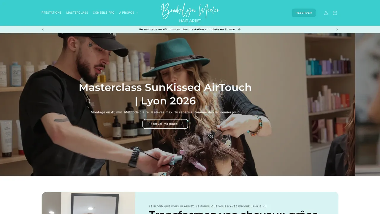 Screenshot de brookelynmeeler.com