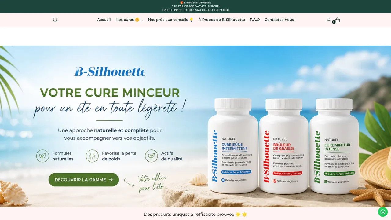 Screenshot de bsilhouette.com
