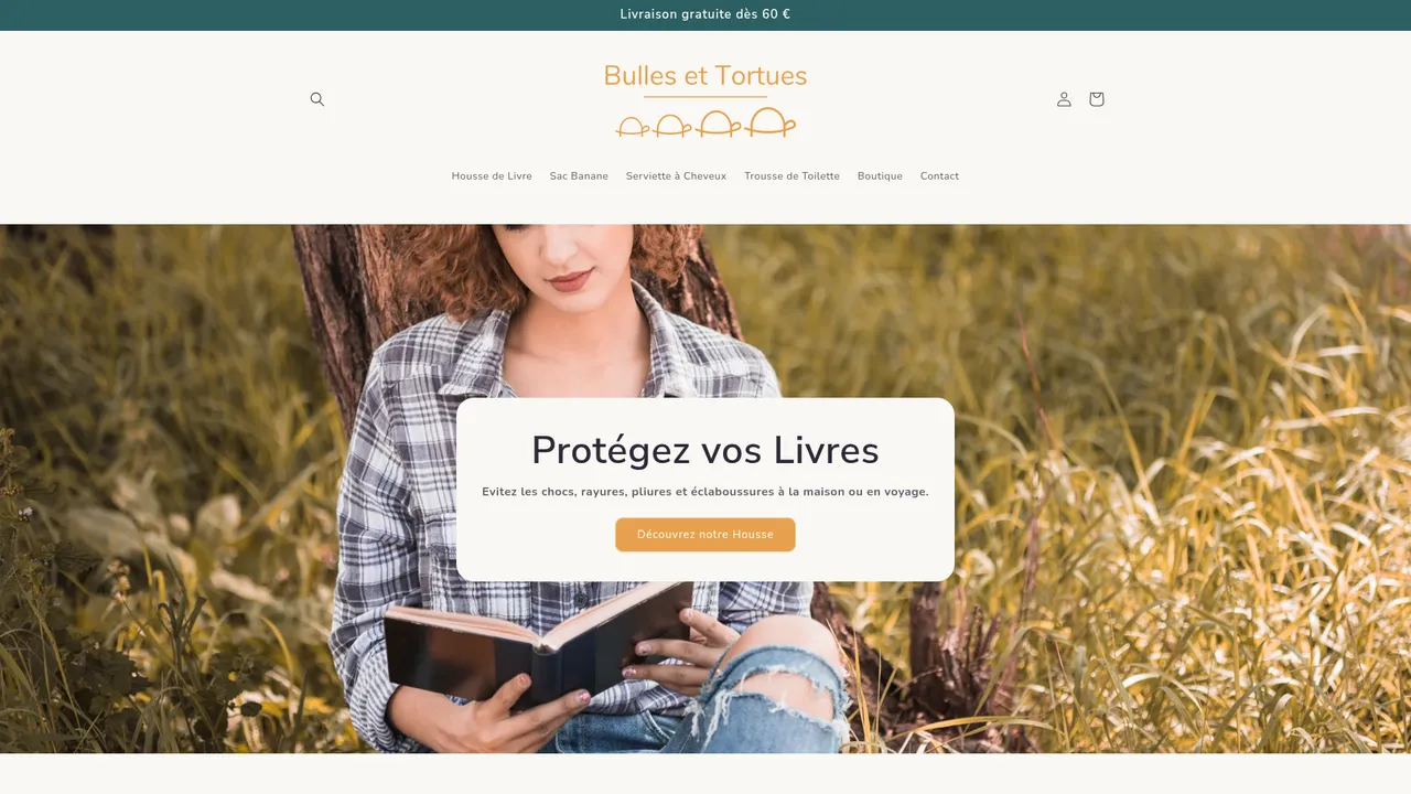 Screenshot de bulles-et-tortues.fr