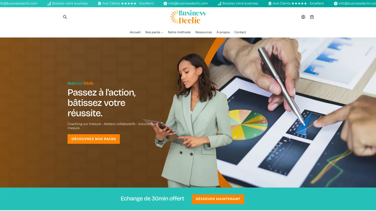 Aperçu du site Business Déclic