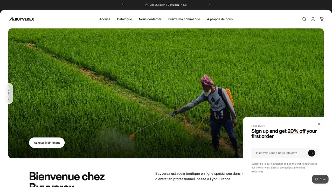 Screenshot de buyverex.shop