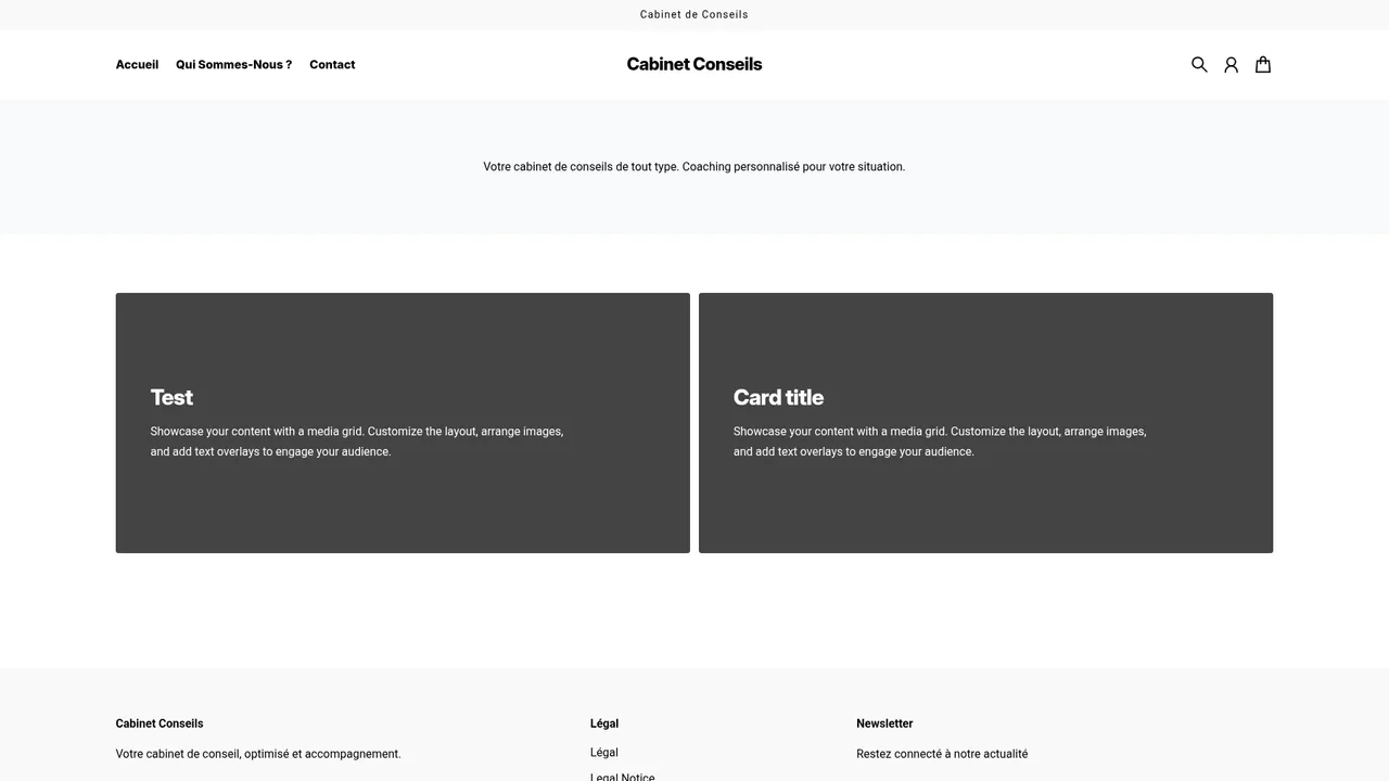 Screenshot de Cabinet Conseils