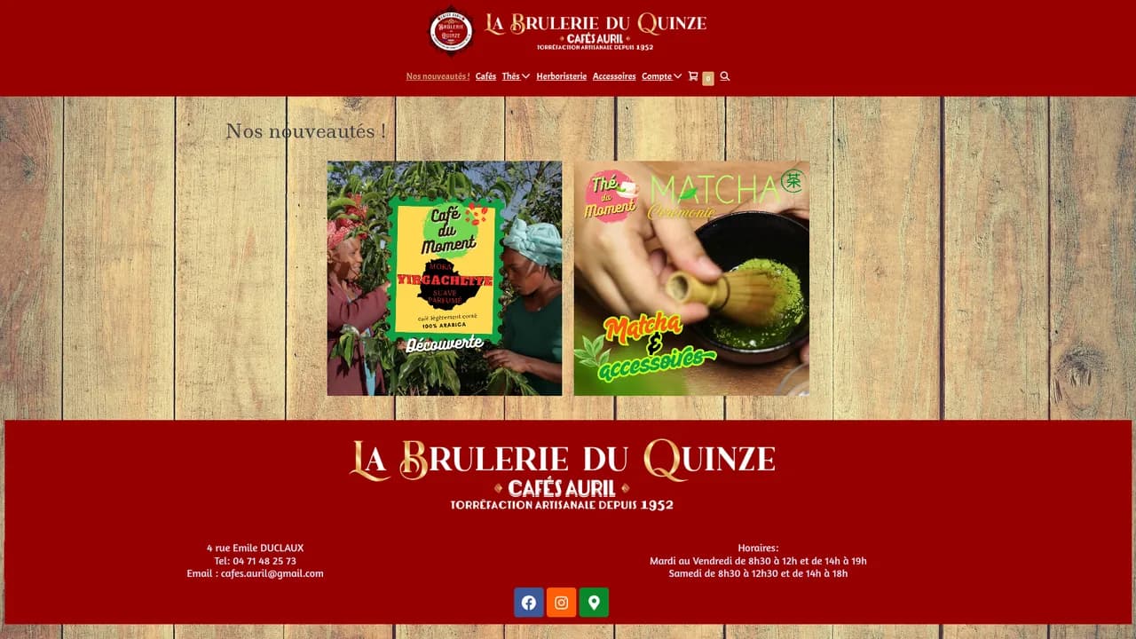 Aperçu du site cafesauril.fr