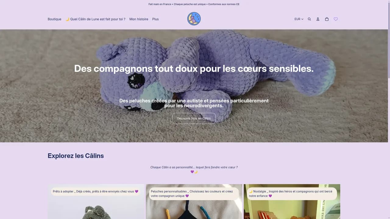 Screenshot de Câlins de Lune