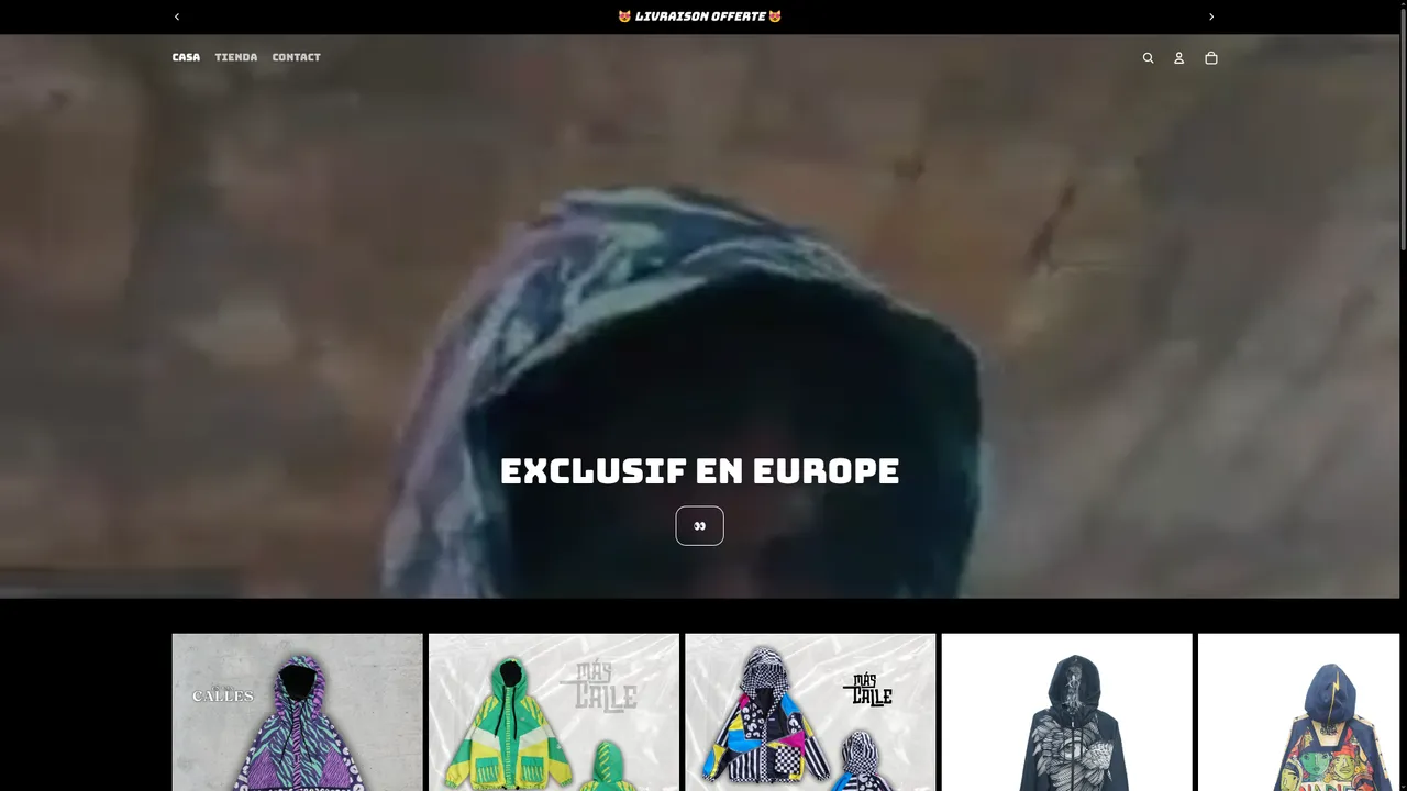 Screenshot de CALLE ModaUrbana