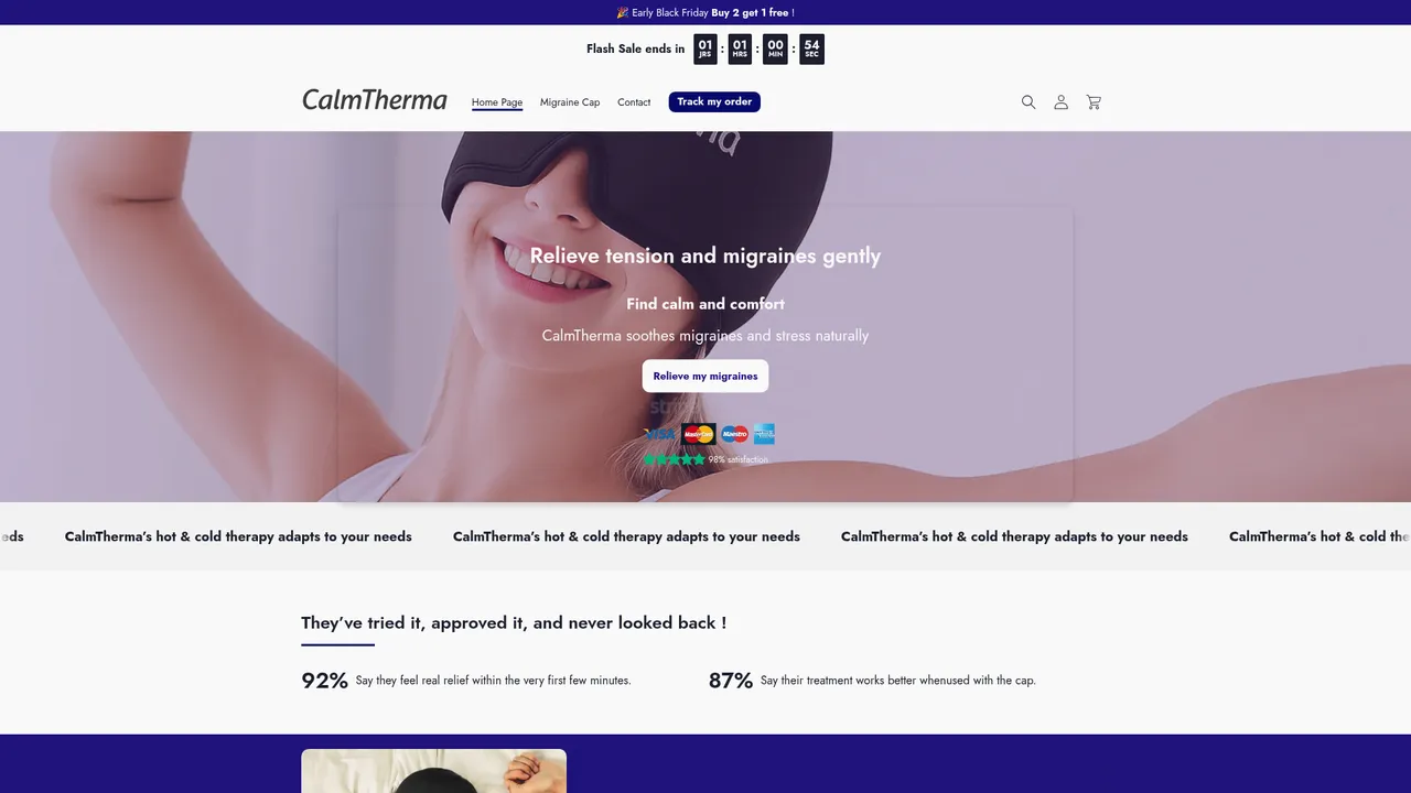Aperçu du site calmtherma.com