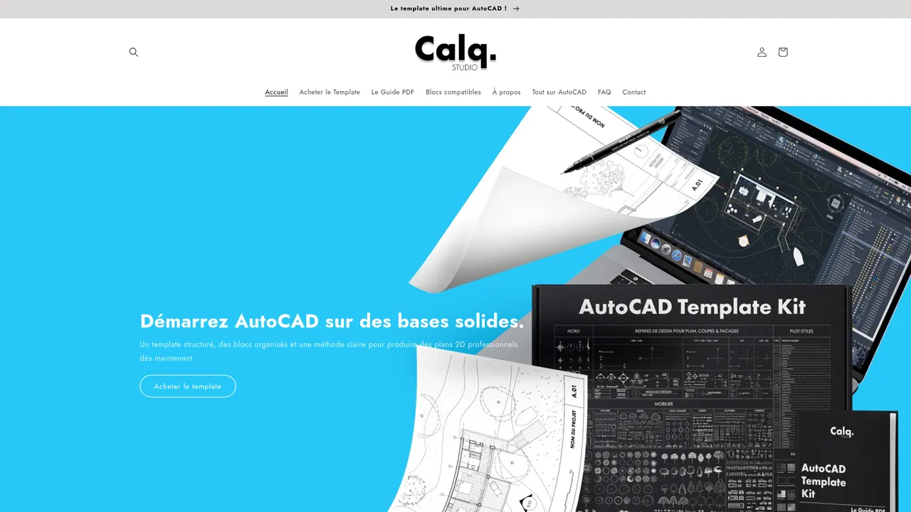 Screenshot de calqstudio.com