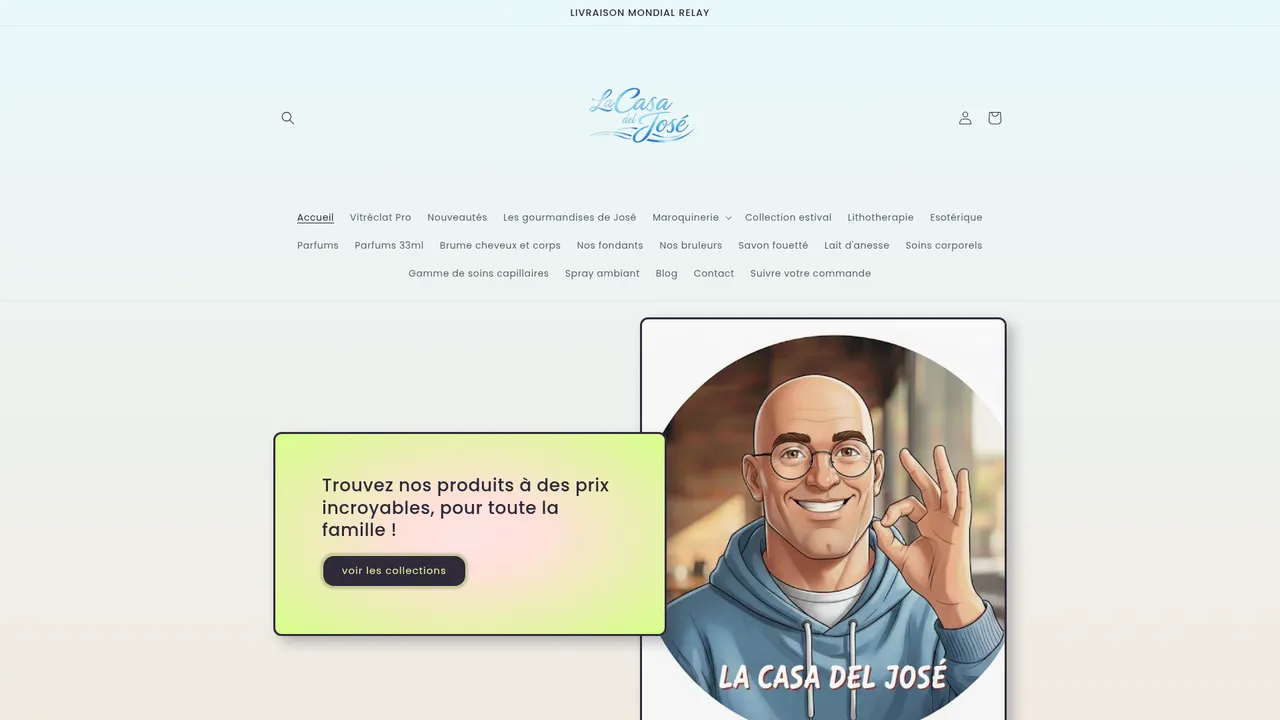 Aperçu du site Canouto