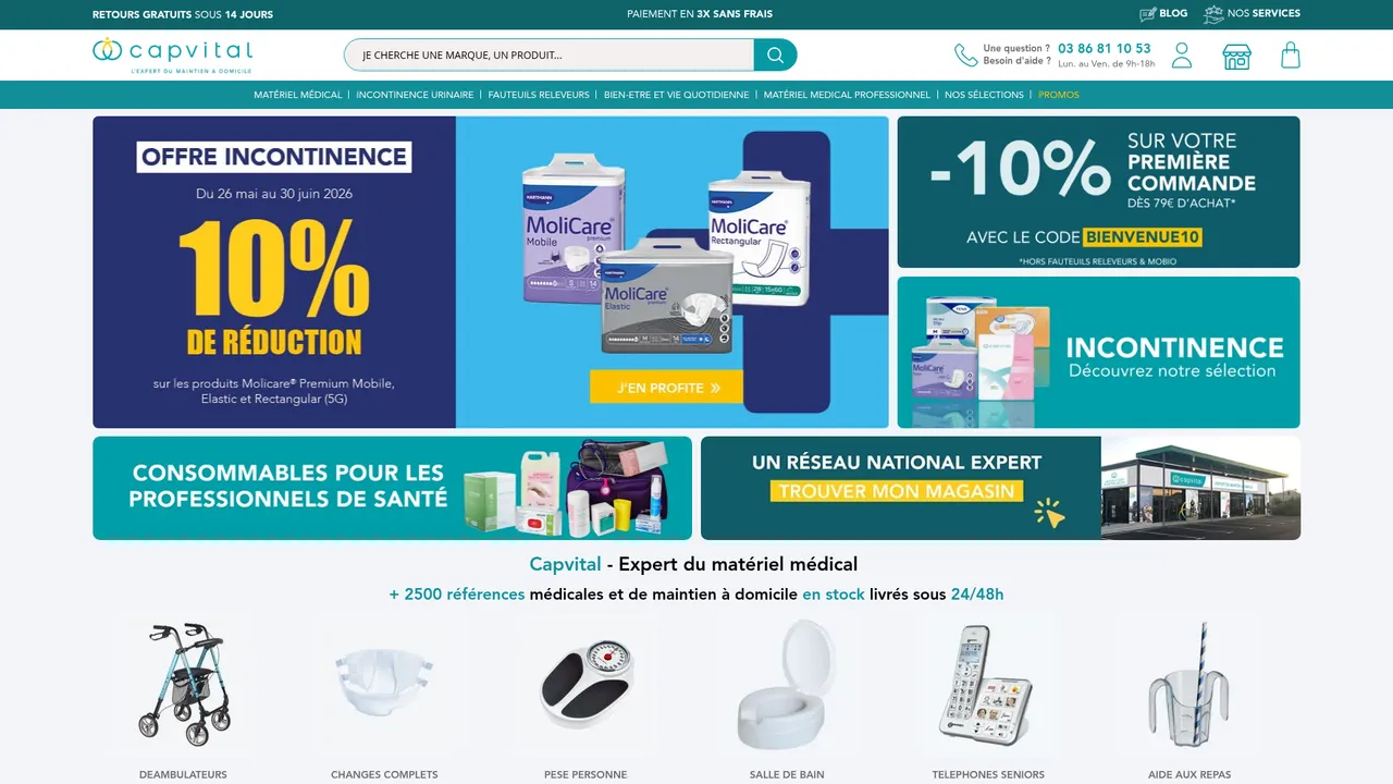 Aperçu du site Capvital