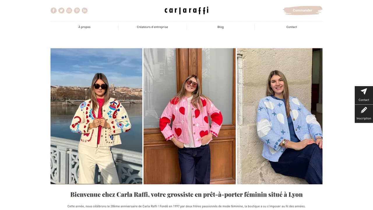 Aperçu du site Carla Raffi