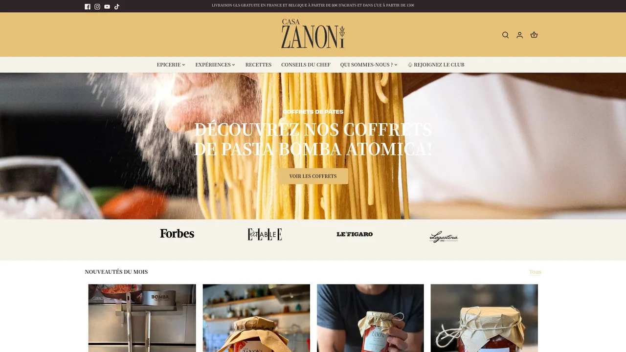 Aperçu du site Casa Zanoni