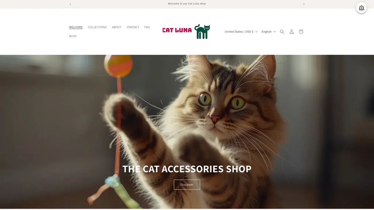 Aperçu du site Cat Luna