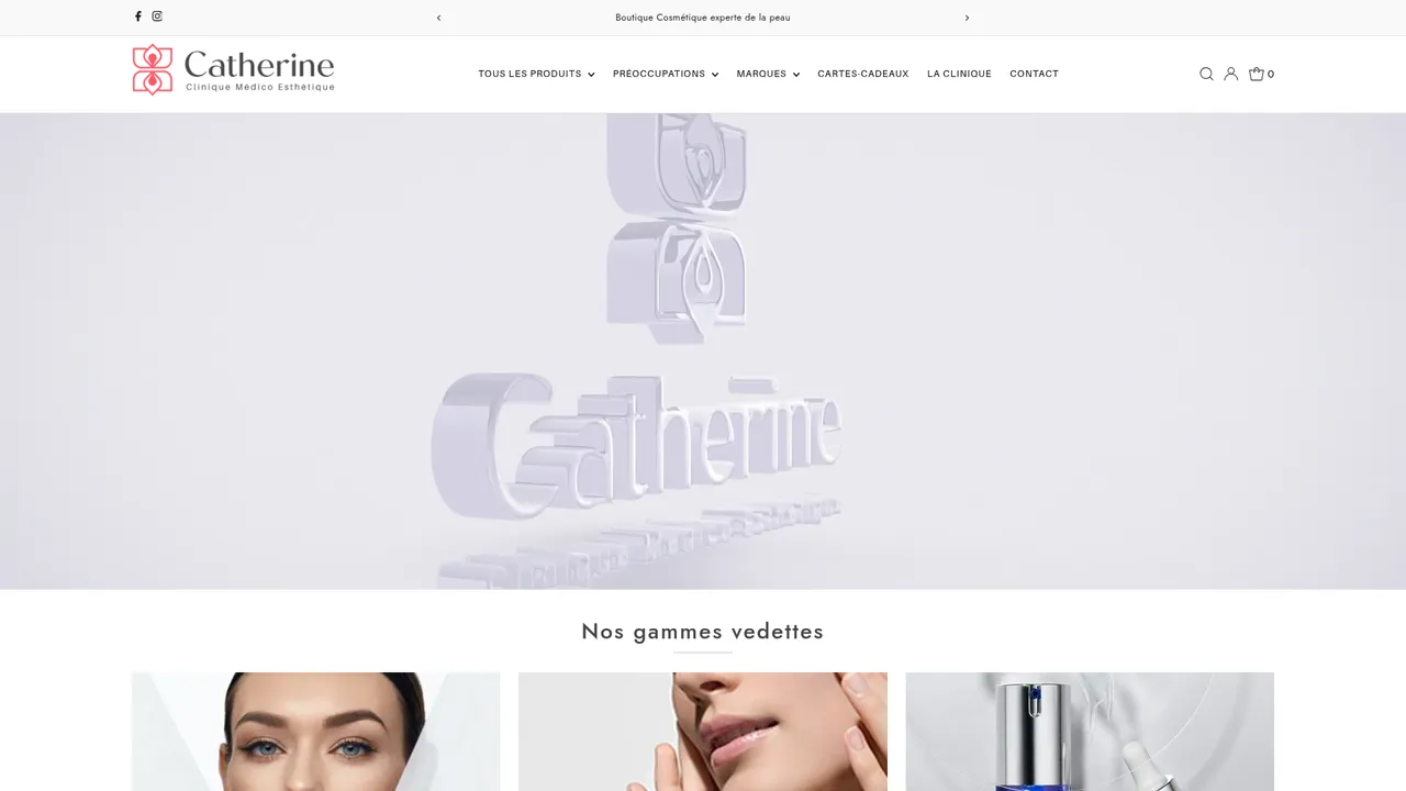 Screenshot de Catherine Esthétique
