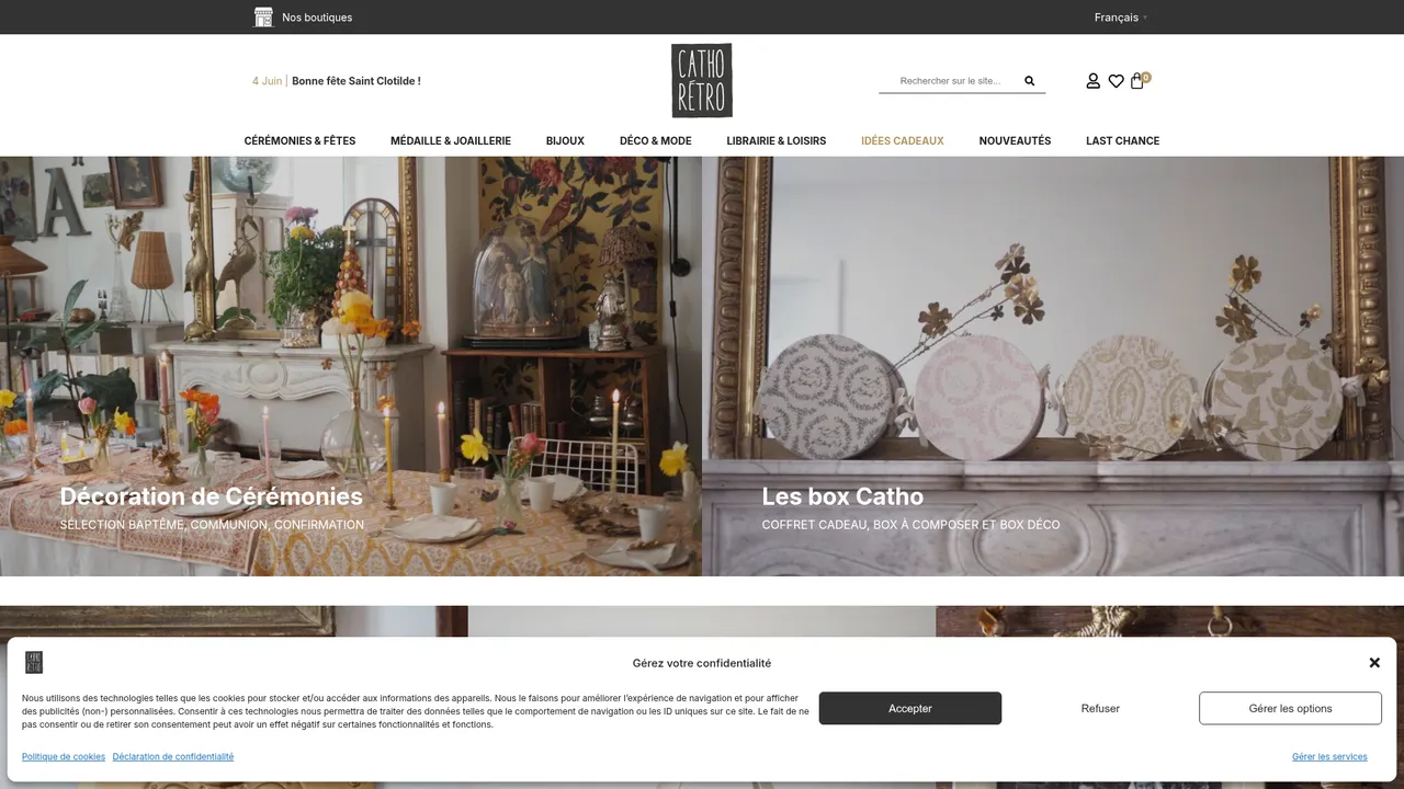 Aperçu du site Catho Rétro