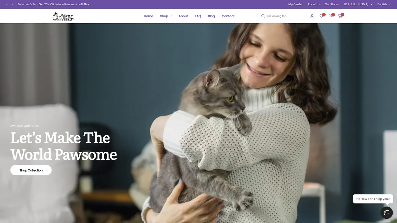 Aperçu du site Catliss