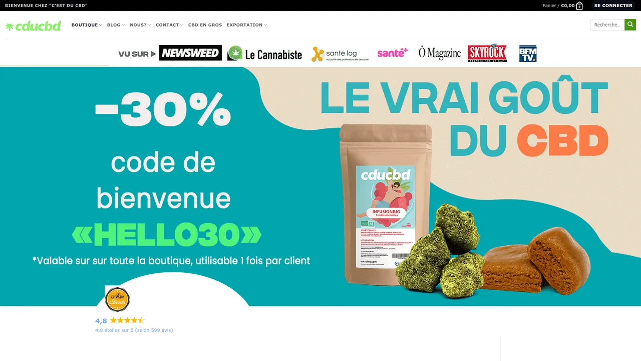 Aperçu du site CDUCBD.com