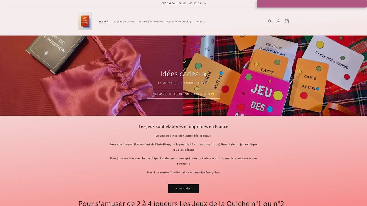 Screenshot de cecadeau.fr