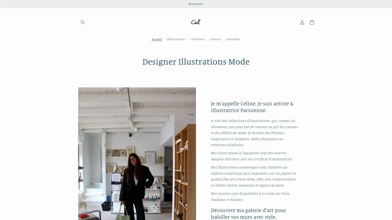 Aperçu du site celsketchbookgallery.com