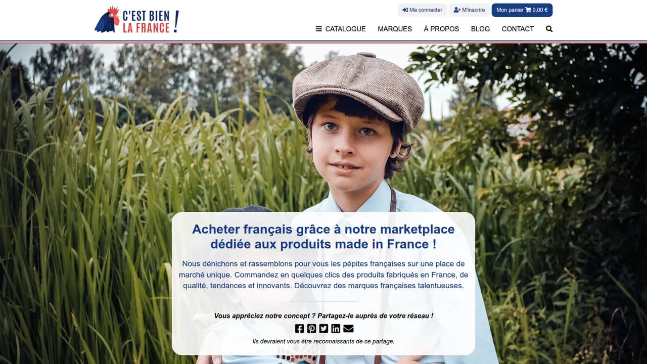 Aperçu du site C'est Bien La France