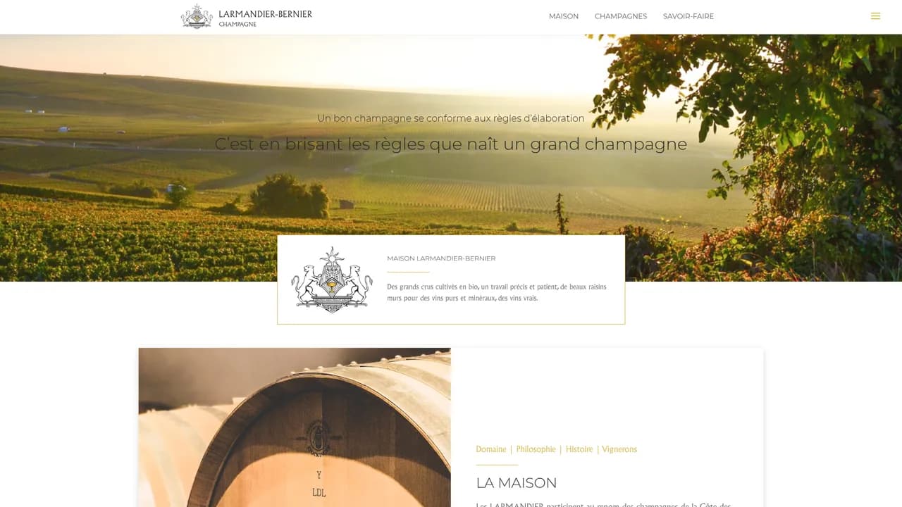 Screenshot de Champagne Larmandier