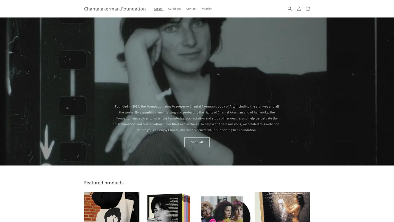 Aperçu du site Chantalakerman.Foundation
