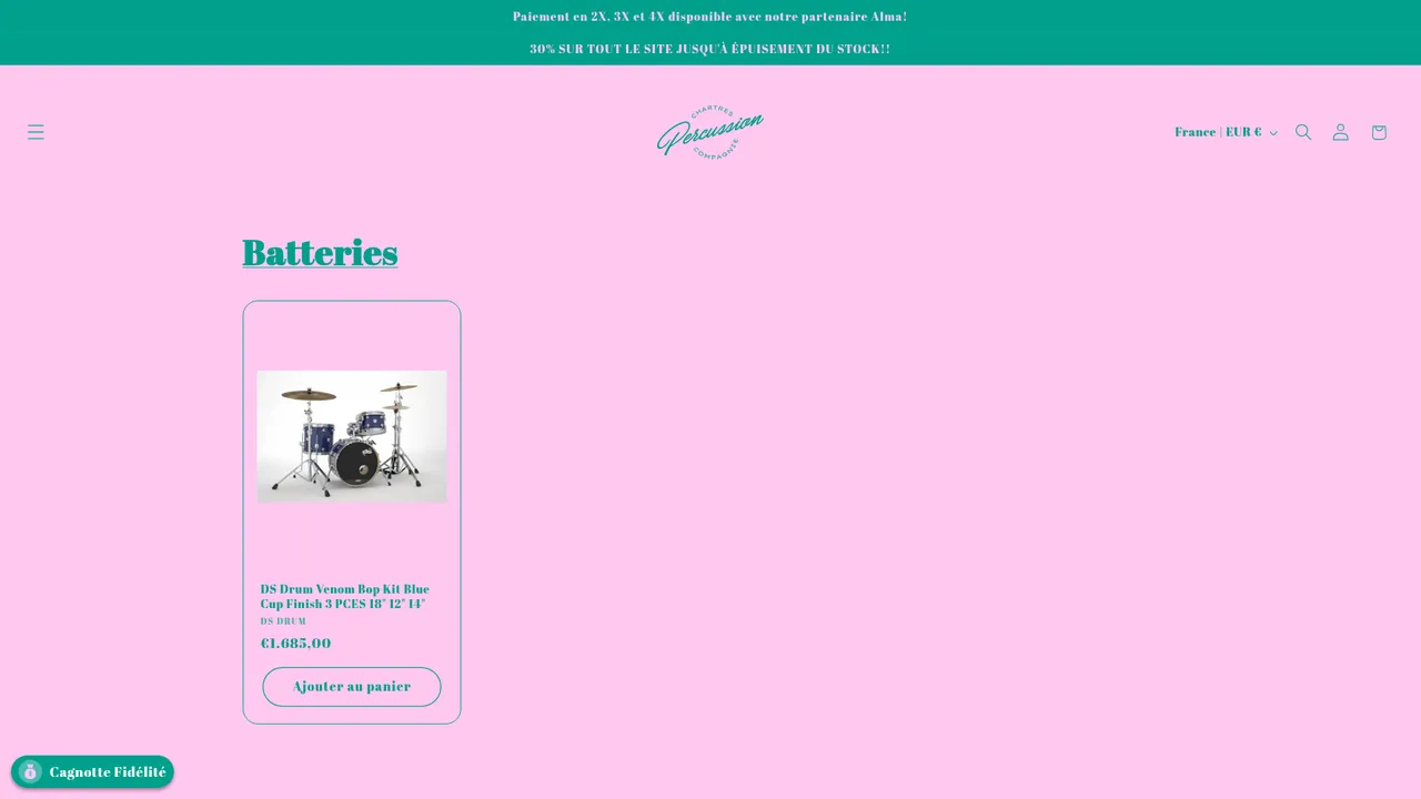 Screenshot de Chartres Percussion Compagnie