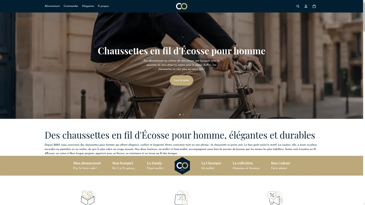 Screenshot de Chaussette Online
