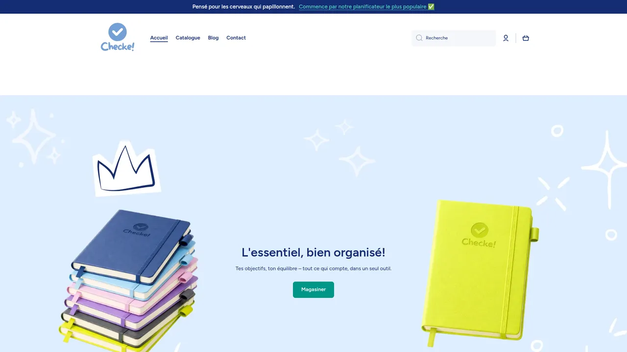 Aperçu du site Checke
