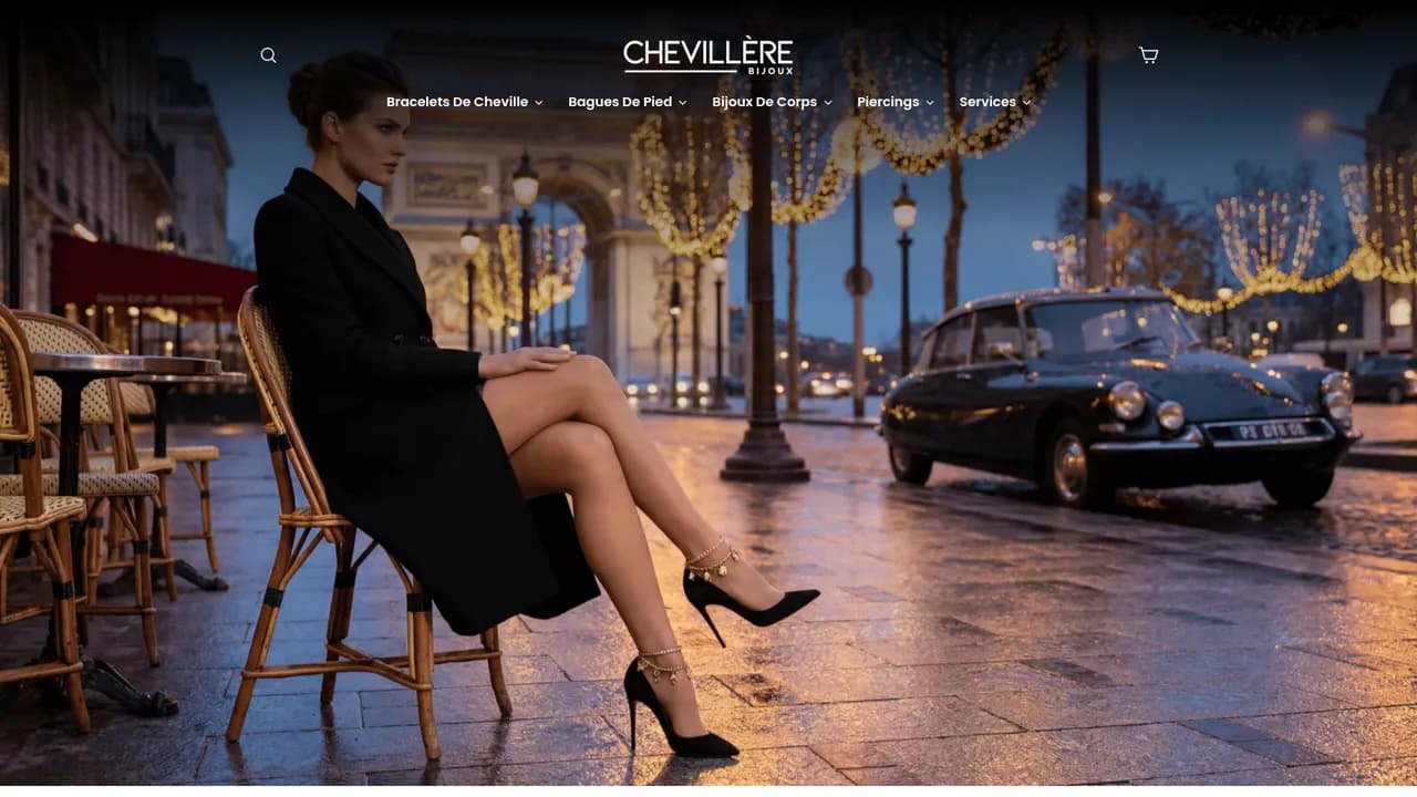 Aperçu du site Chevillère Bijoux