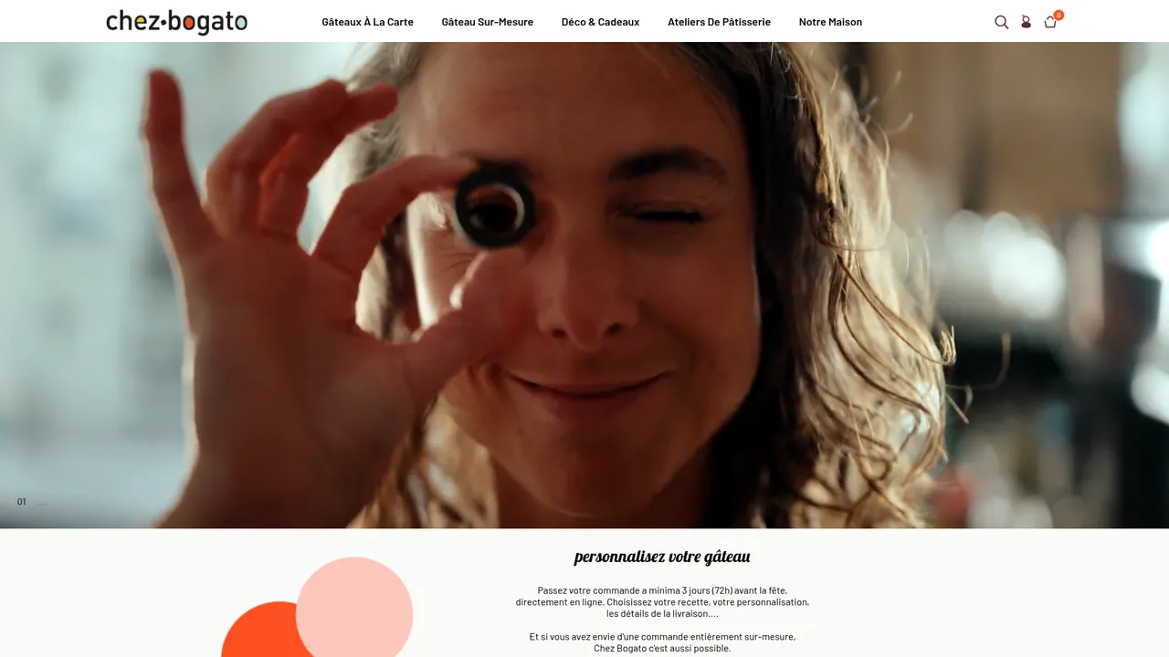 Aperçu du site Chez Bogato