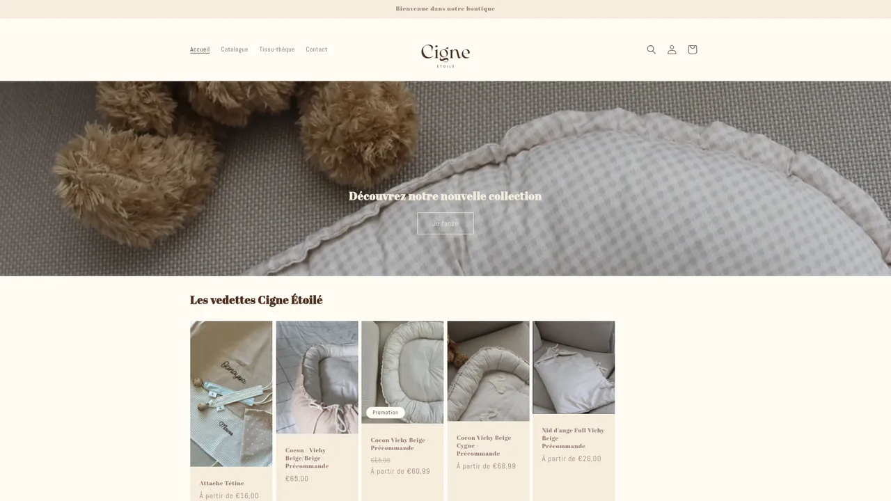 Aperçu du site Cigne Étoilé
