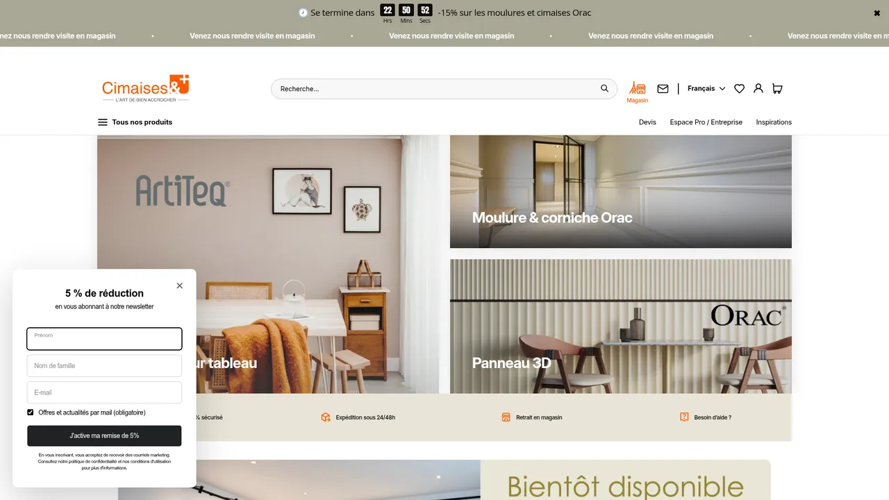 Screenshot de Cimaises et Plus